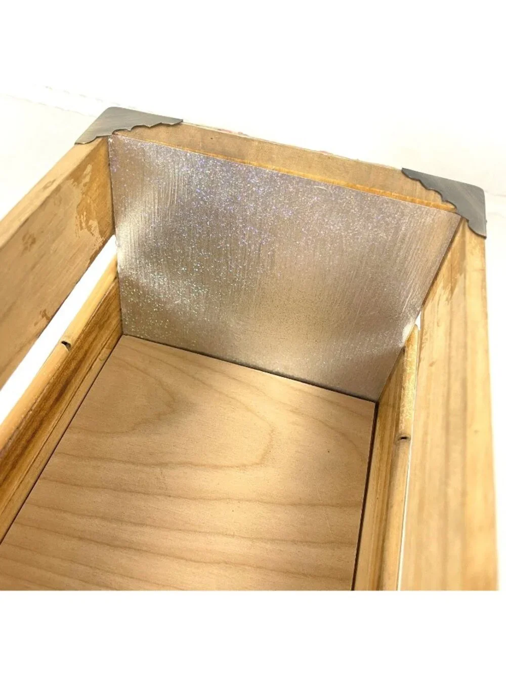 Artisanal Decorative Storage Crate Planter OOAK Wood Music Fan CD Box Organizer